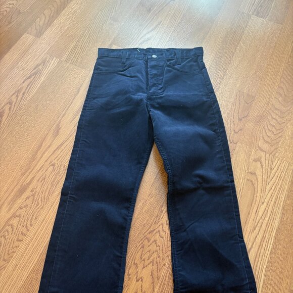 NEW Vintage Sears Thumb Up Blue Bell Bottom Cords 31 X 37 - Picture 9 of 11